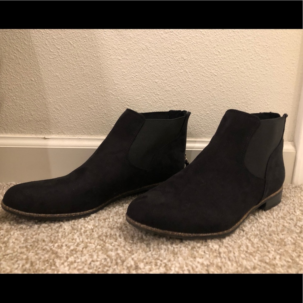 black booties worn only once!
